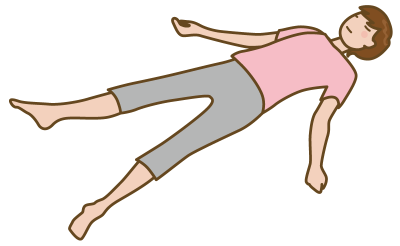 自力整体で仰向けリラックス